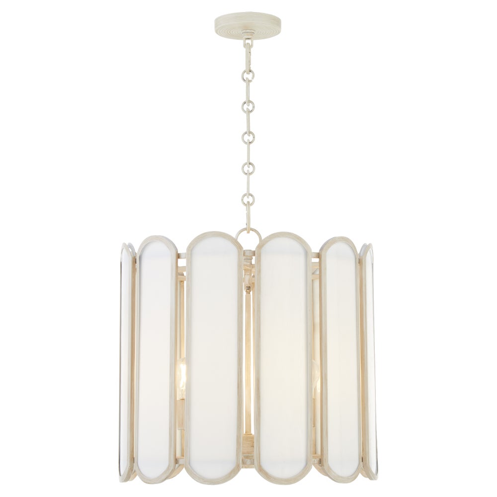 Belleview 4 Light Pendant - Washed Oak