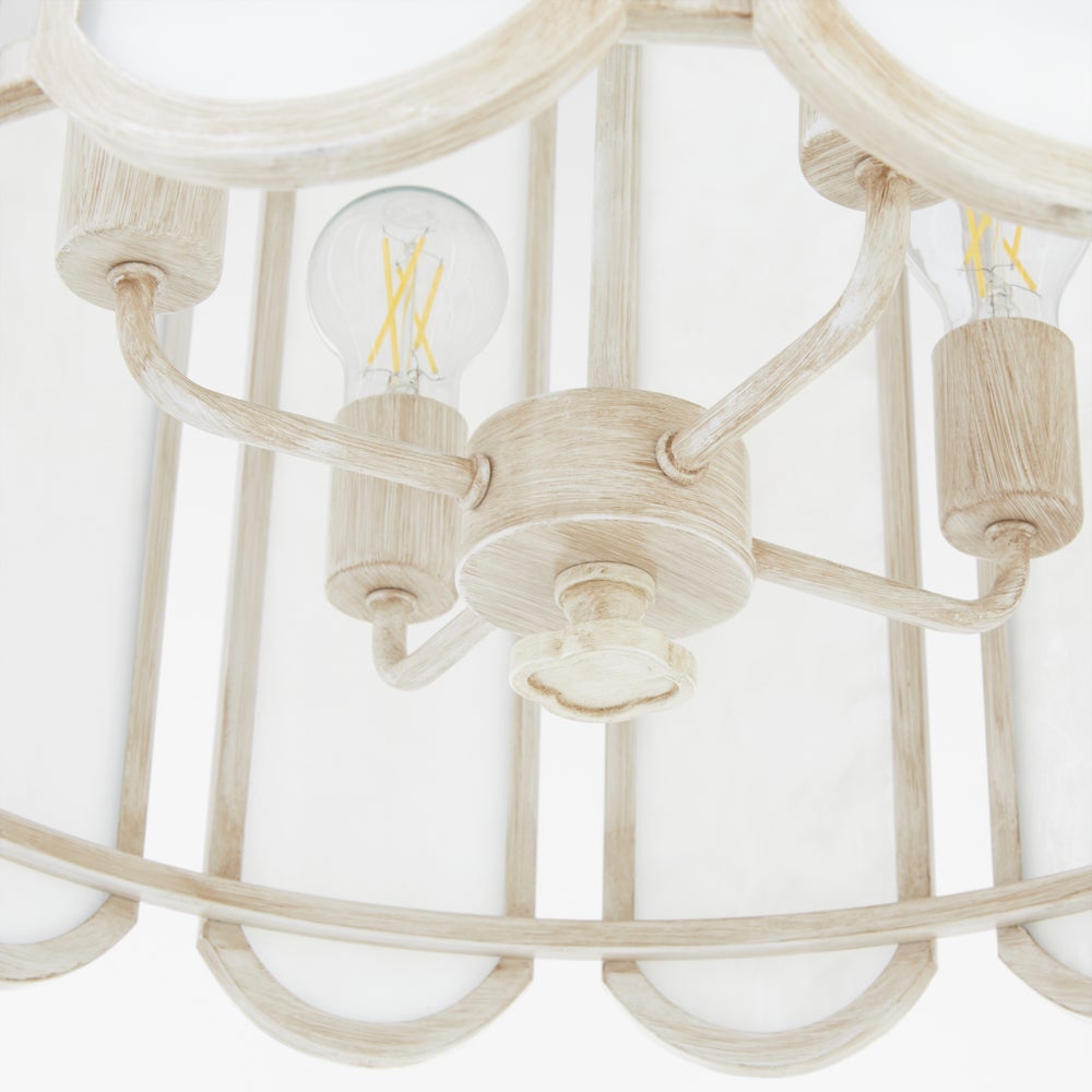Belleview 4 Light Pendant - Washed Oak