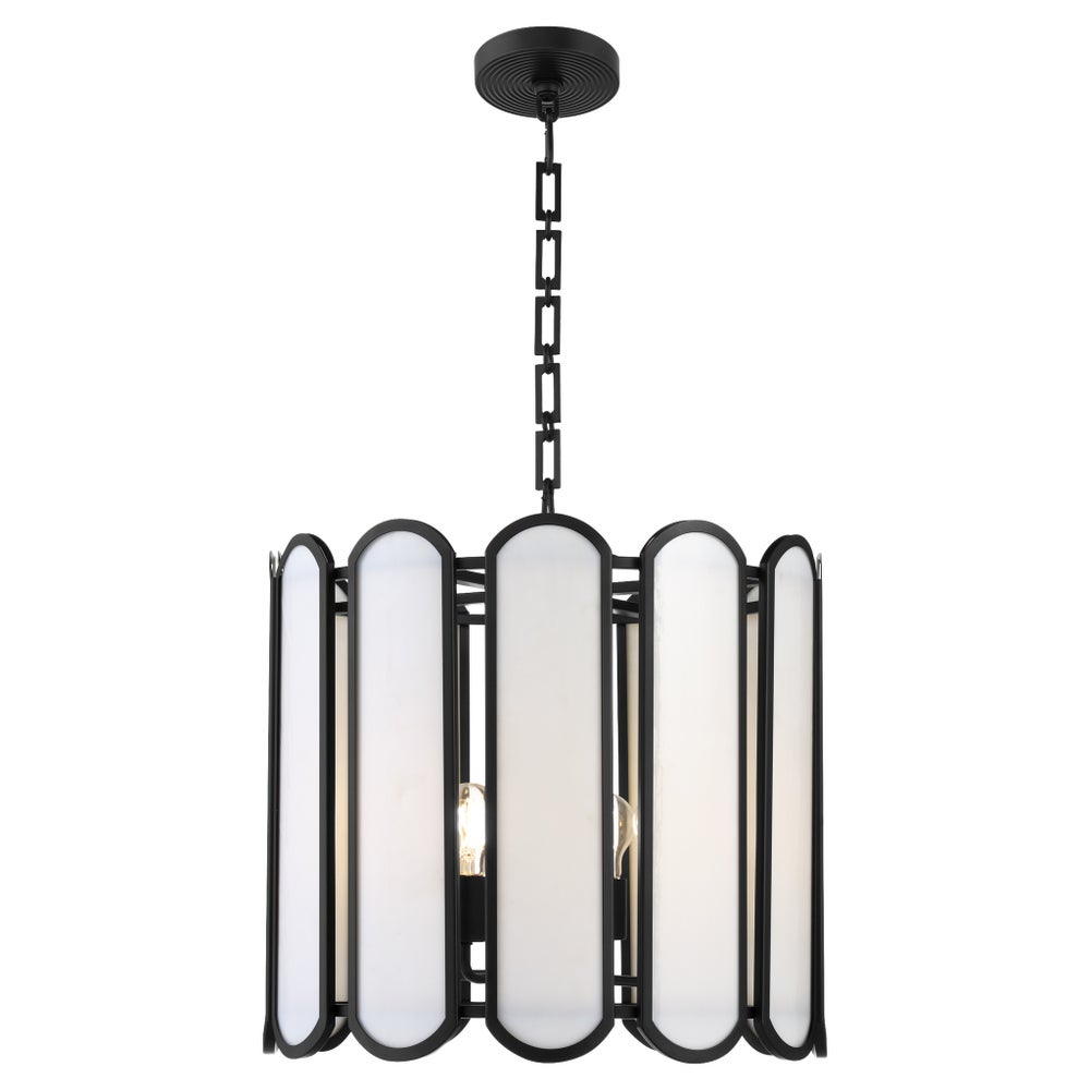 Belleview 4 Light Pendant - Matte Black