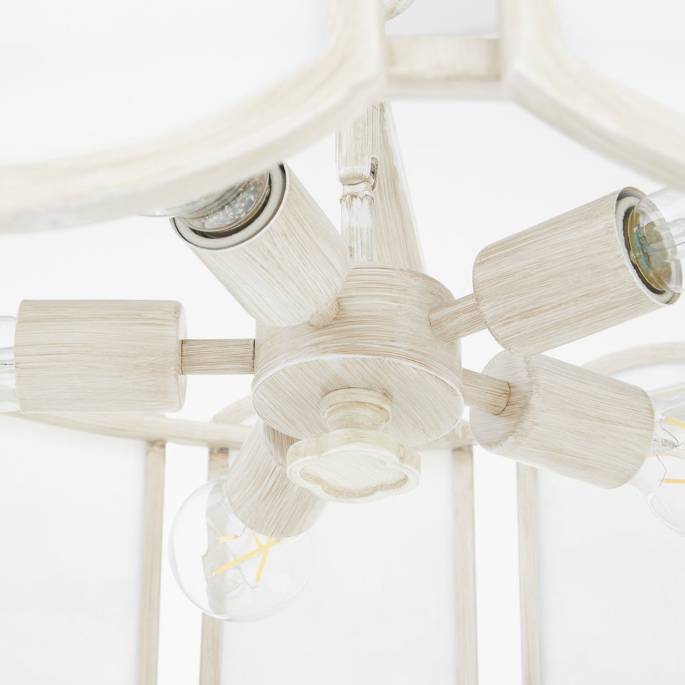 Belleview 5 Light Pendant - Washed Oak