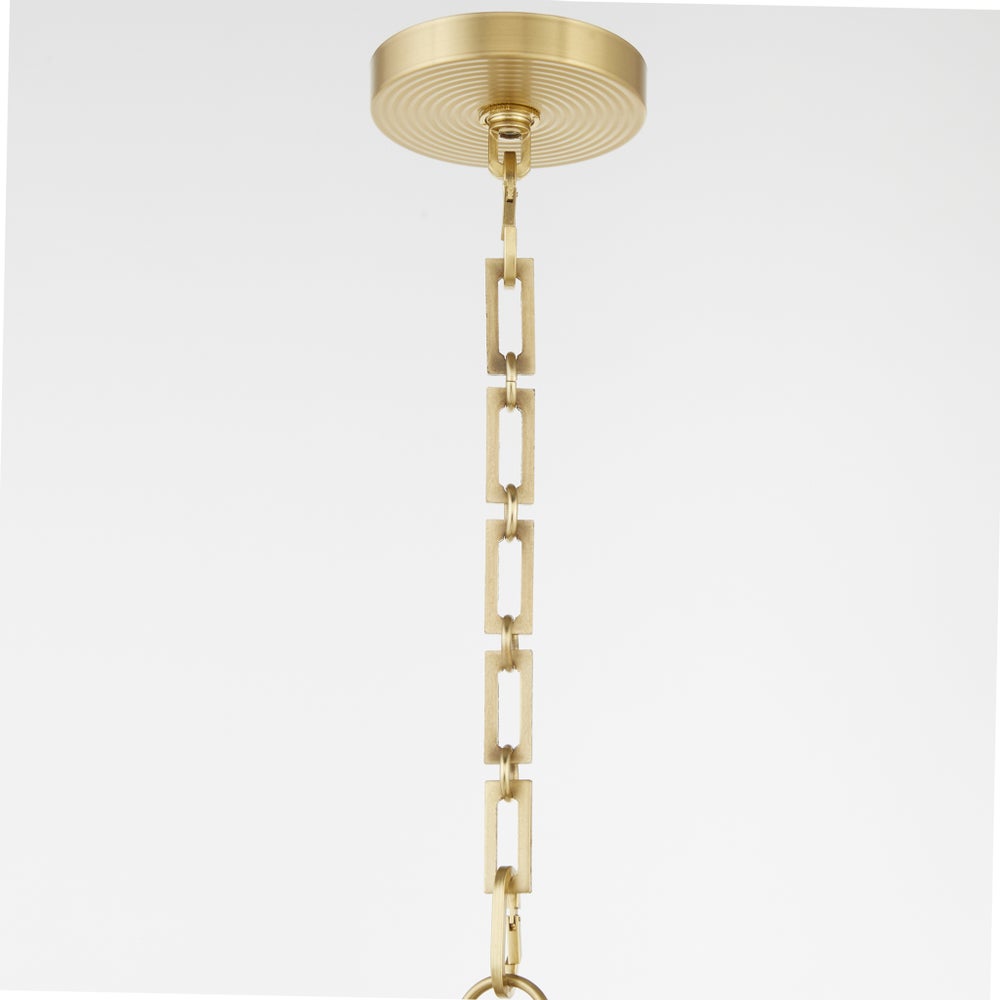 Belleview 5 Light Pendant - Aged Brass