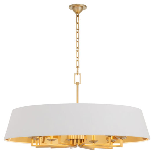 KARNES 36" 12-Light Pendant - Aged Brass