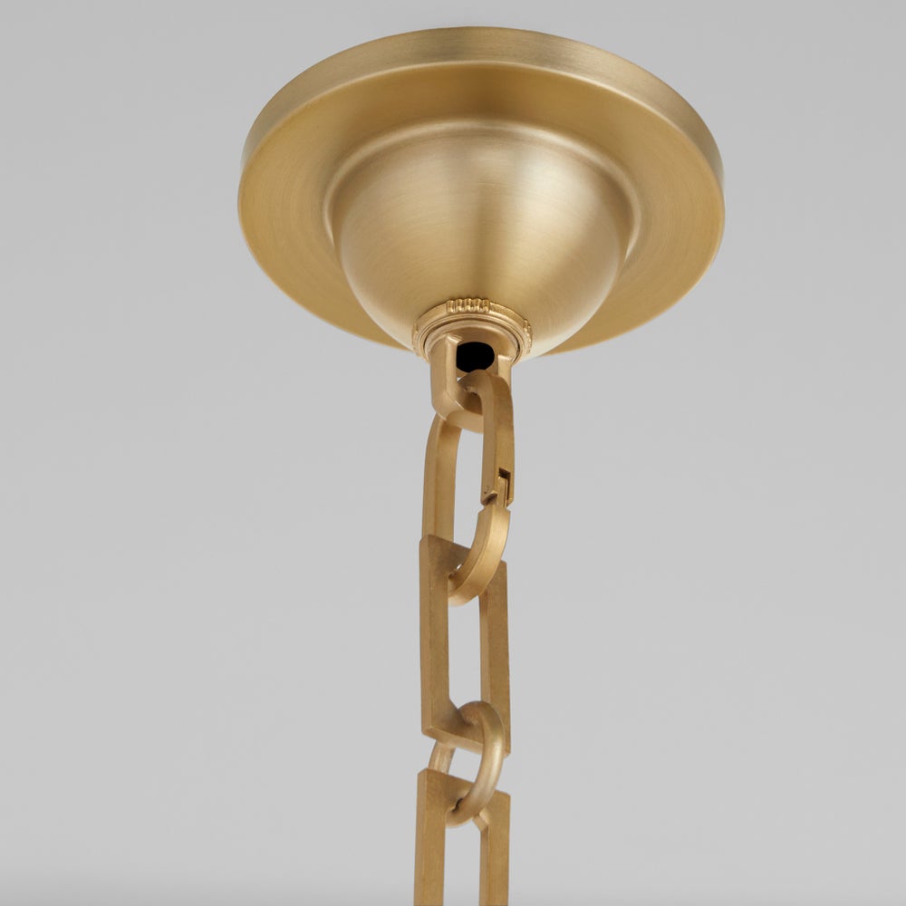 KARNES 36" 12-Light Pendant - Aged Brass