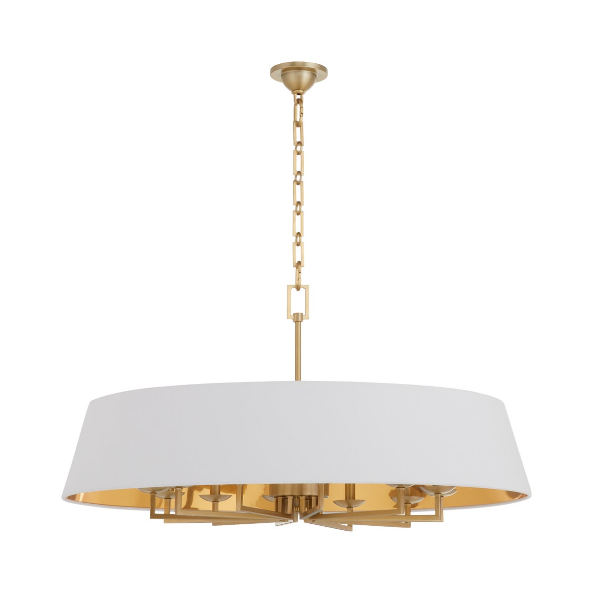 KARNES 36" 12-Light Pendant - Aged Brass