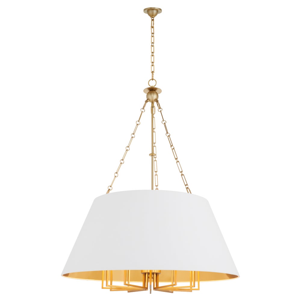 KARNES 42" 12-Light Pendant- Aged Brass