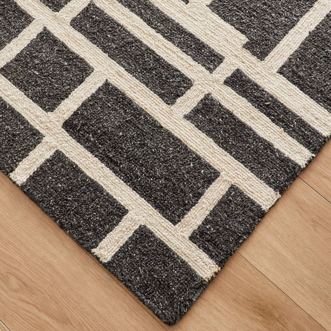 Contemporary Luxe Black Rug
