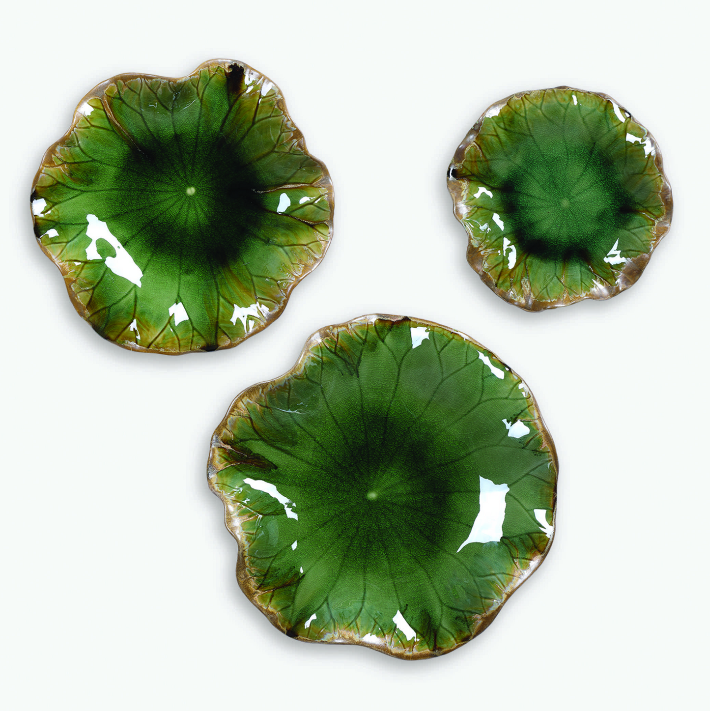 Abella Ceramic Wall Decor - Green