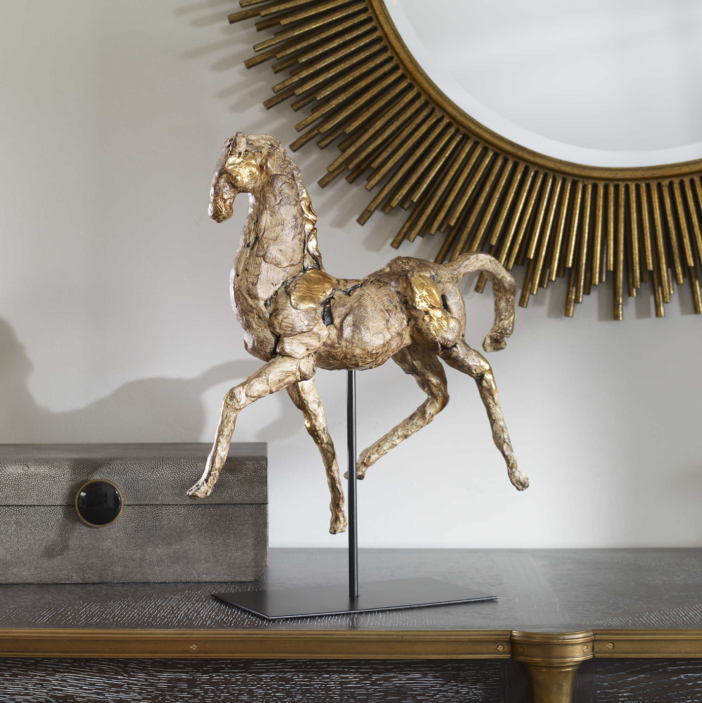 Caballo Dorado Sculpture