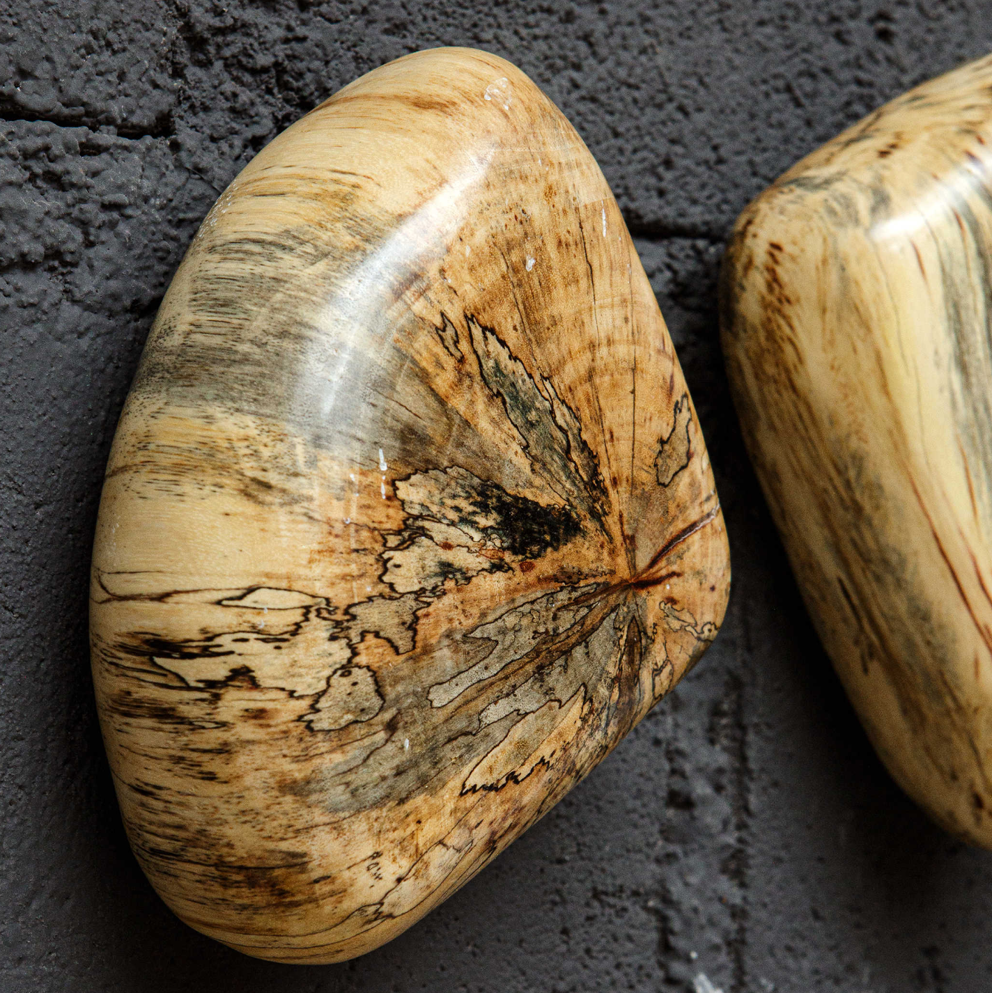 Blonde Pebbles Wood Wall Decor
