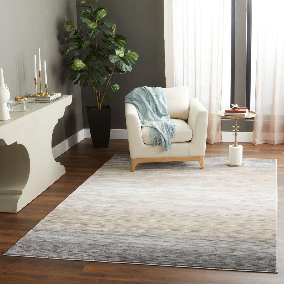 Eclectic Luxe Gray Orange Rug