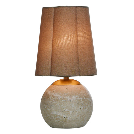 ROSALIND Stone and Brass Accent Lamp II