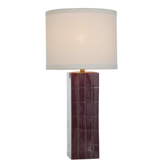 Matilda Burgundy Ceramic Accent Lamp - Large