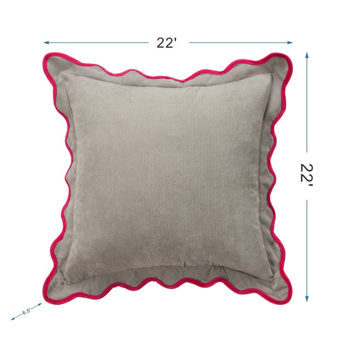 Scallop Edged Pillow 214