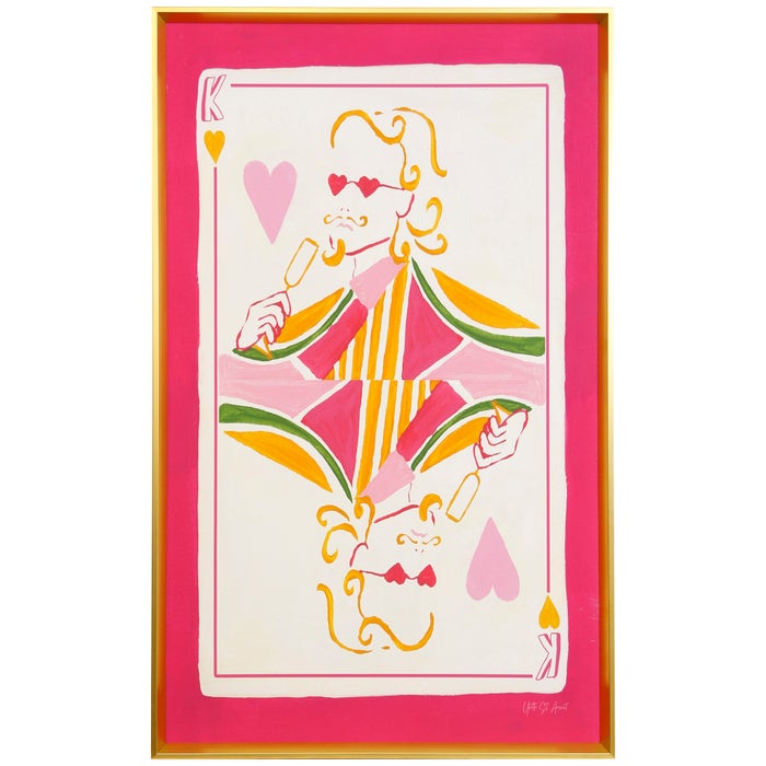 King of Hearts Art Print