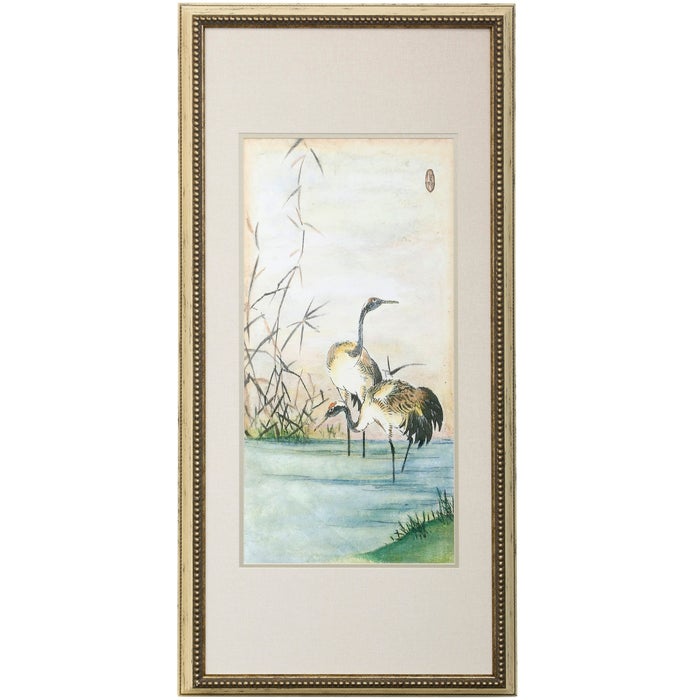 Oriental Cranes | Dann Foley Lifestyle Framed Art Print II