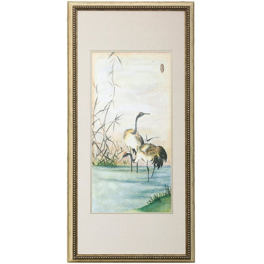 Oriental Cranes | Dann Foley Lifestyle Framed Art Print II