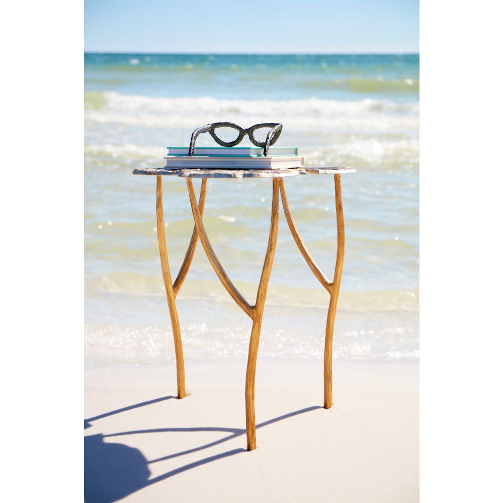 Ulla Table - Silver And Gold