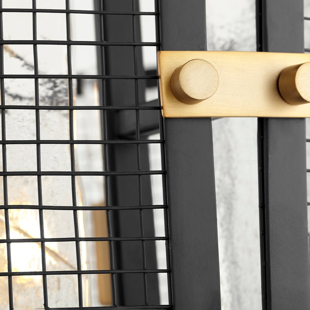 Panorama Chandelier | Noir and Aged Brass