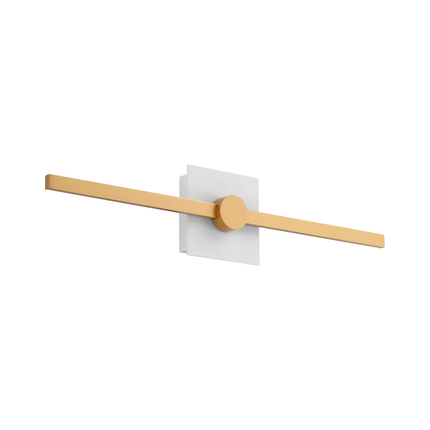 Zora Vanity - White/Industrial Brass