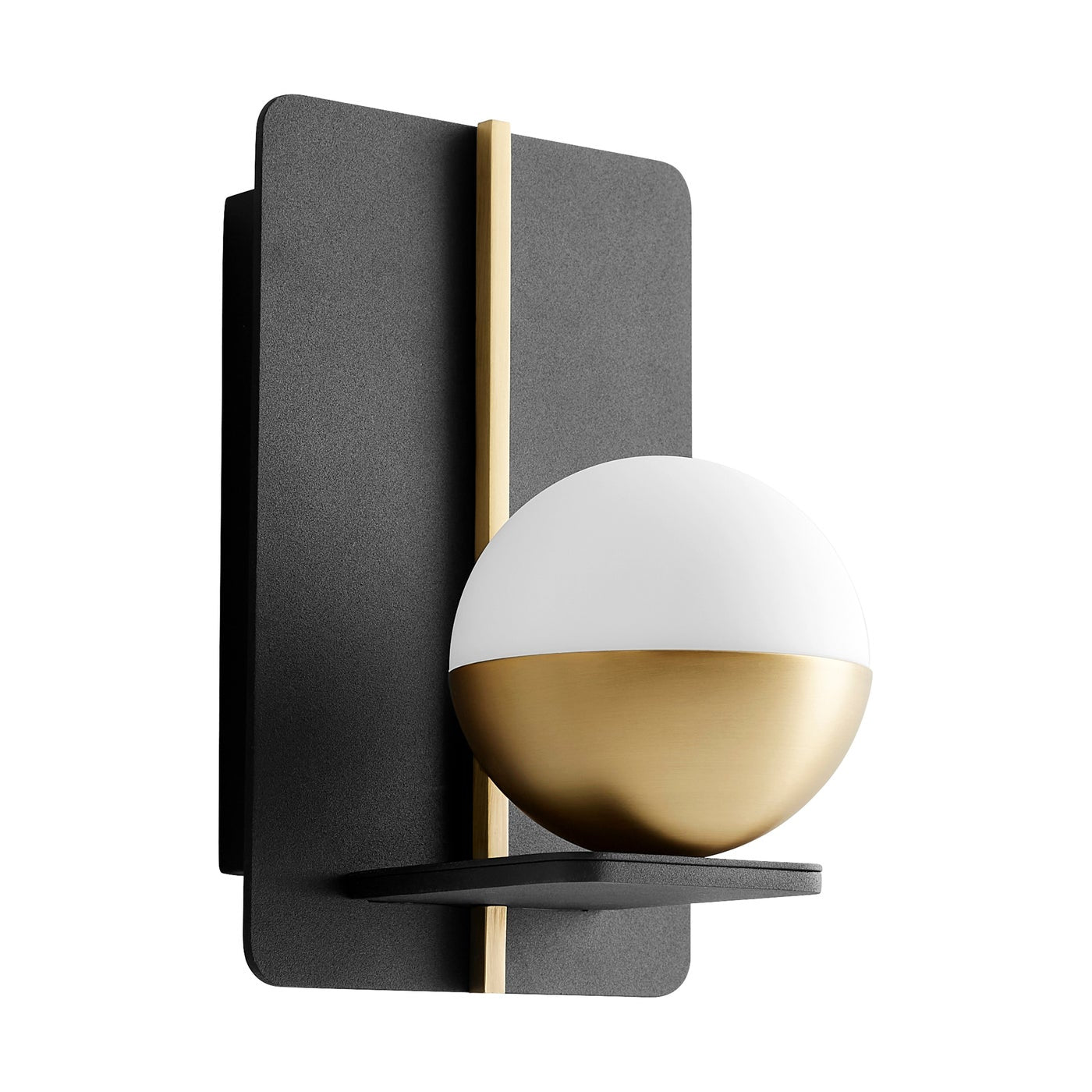 IOTA Wall Sconce - Black/Aged Brass