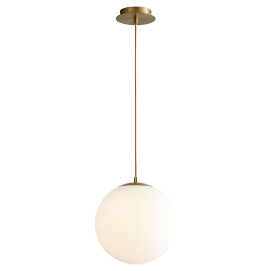 Luna 12" Pendant - Aged Brass