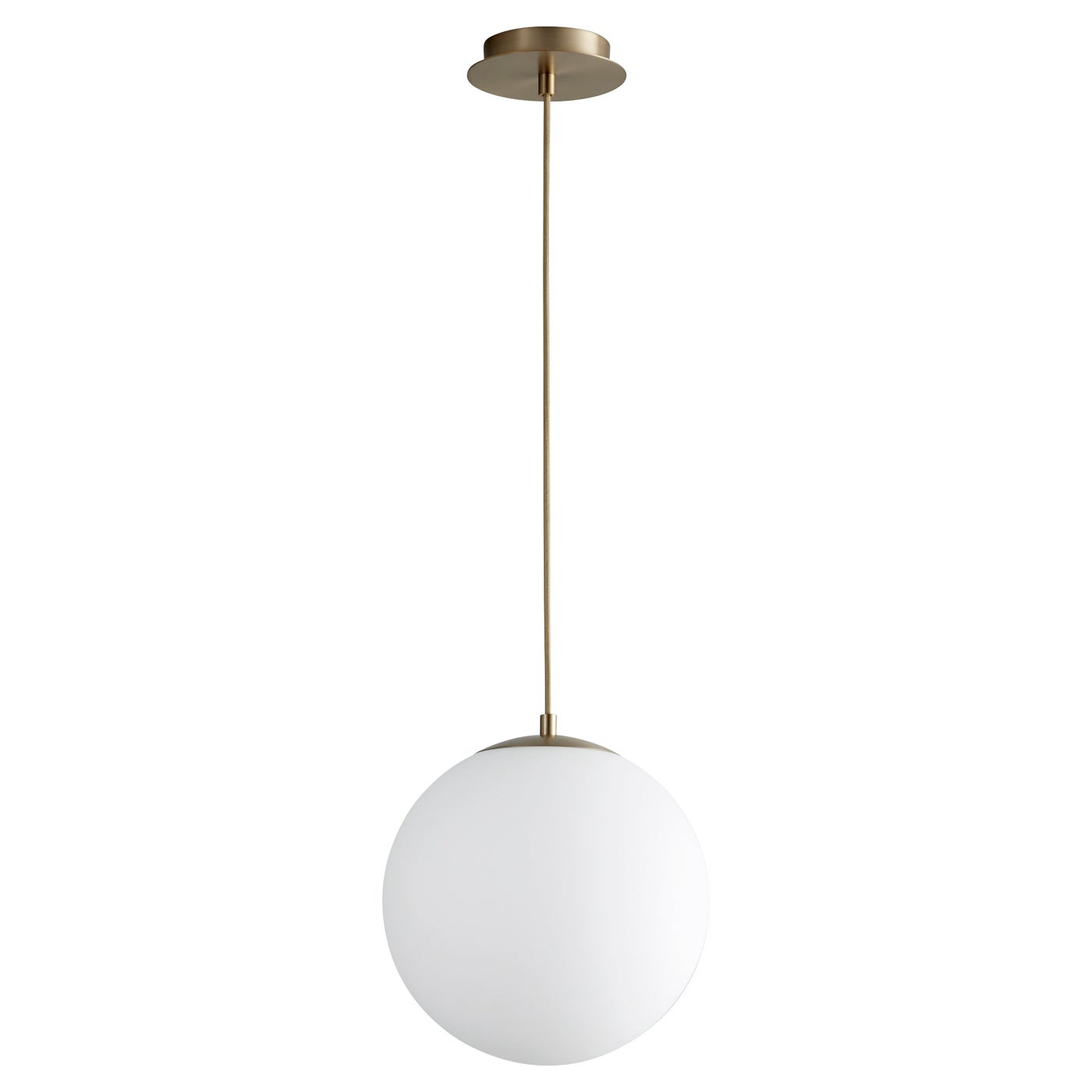 Luna 12" Pendant - Aged Brass