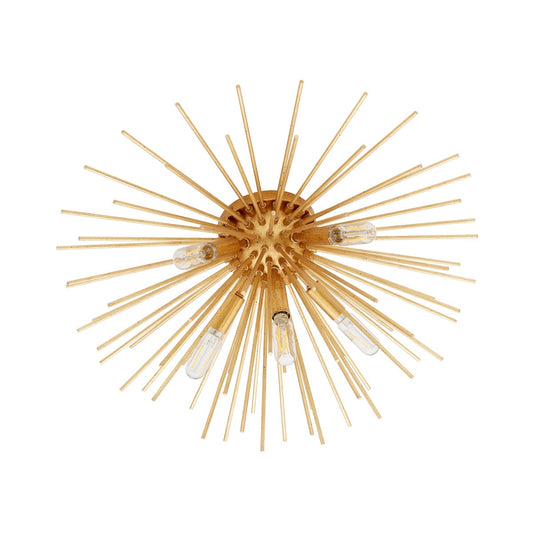 Electra 5-Light Gold Leaf Ceiling Mount