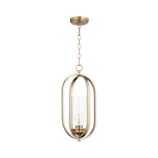 Collins Aged Brass Transitional Pendant