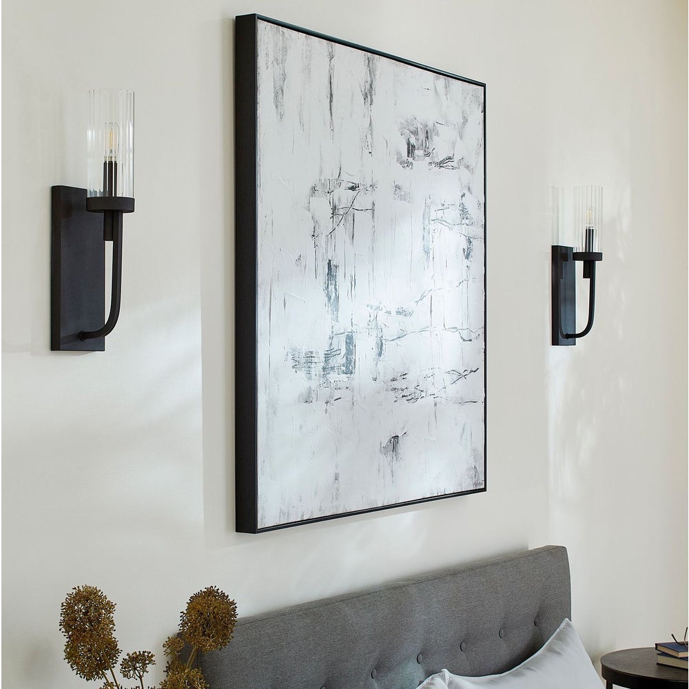 Ladin 1 Light Wall Mount - Black