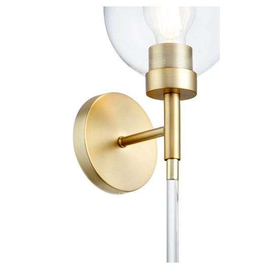 Volan 1-Light Aged Brass Wall Mount