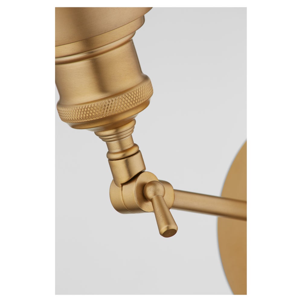 Small Cone Wall Mount - Aged Brass