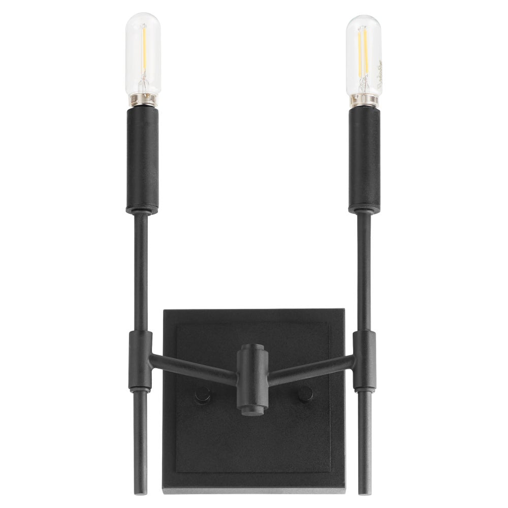 Hamilton 2 Light Wall Mount - Matte Black