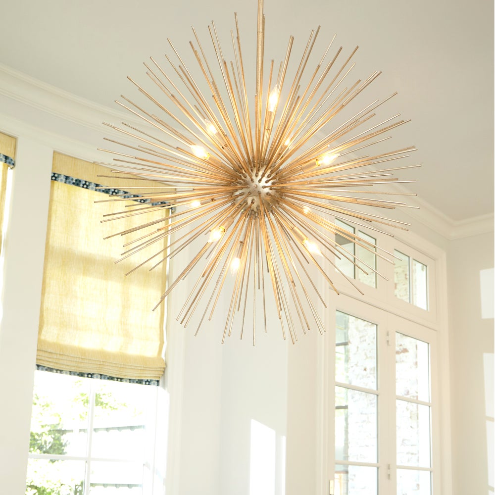 Electra Gold Leaf Contemporary Pendant