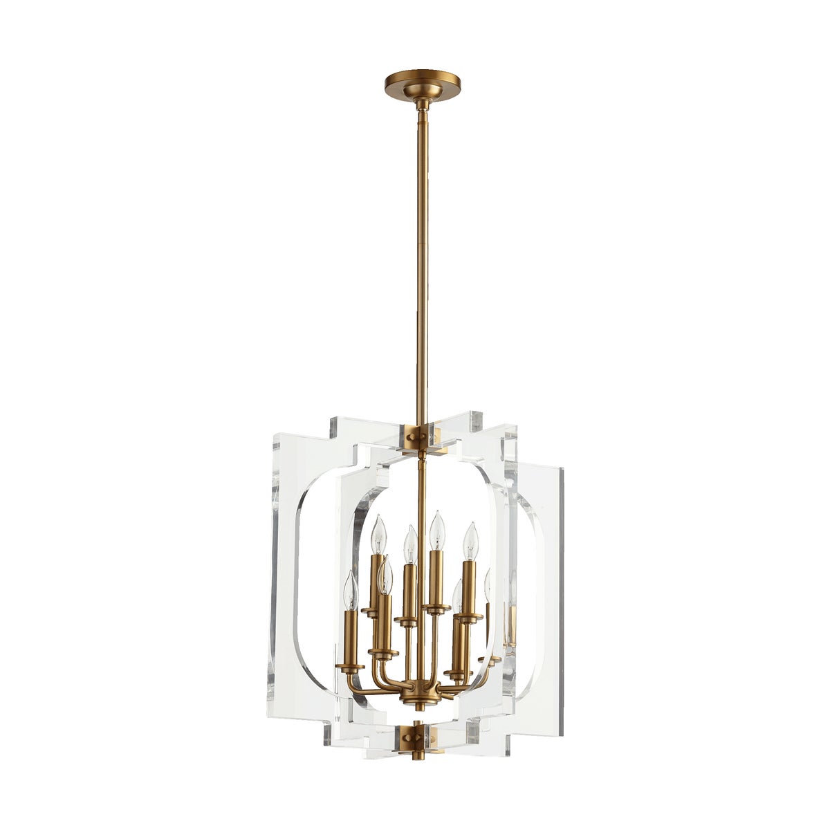 Broadway Aged Brass Modern and Contemporary Pendant