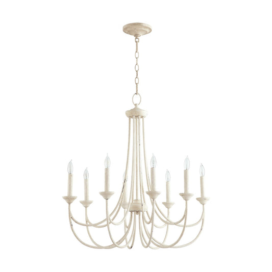 Brooks 8 Light Persian White Transitional Chandelier
