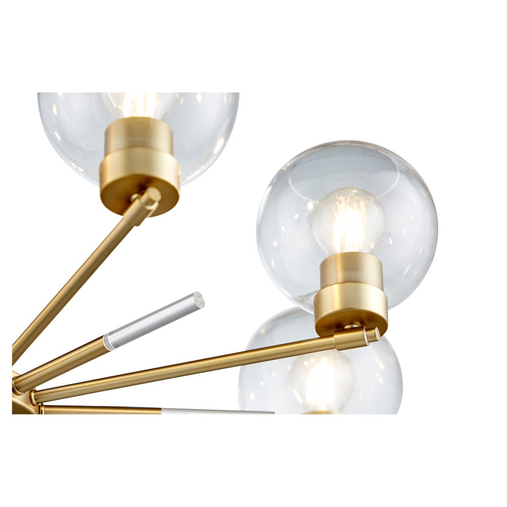 Volan 8-Light Aged Brass Chandelier