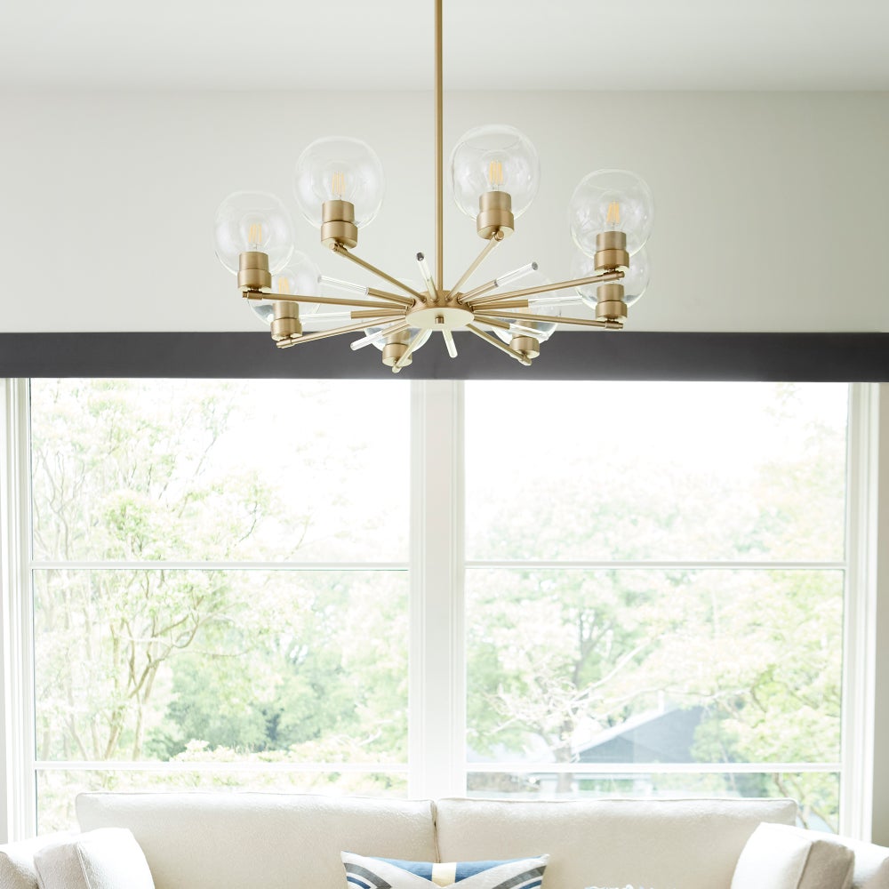 Volan 8-Light Aged Brass Chandelier