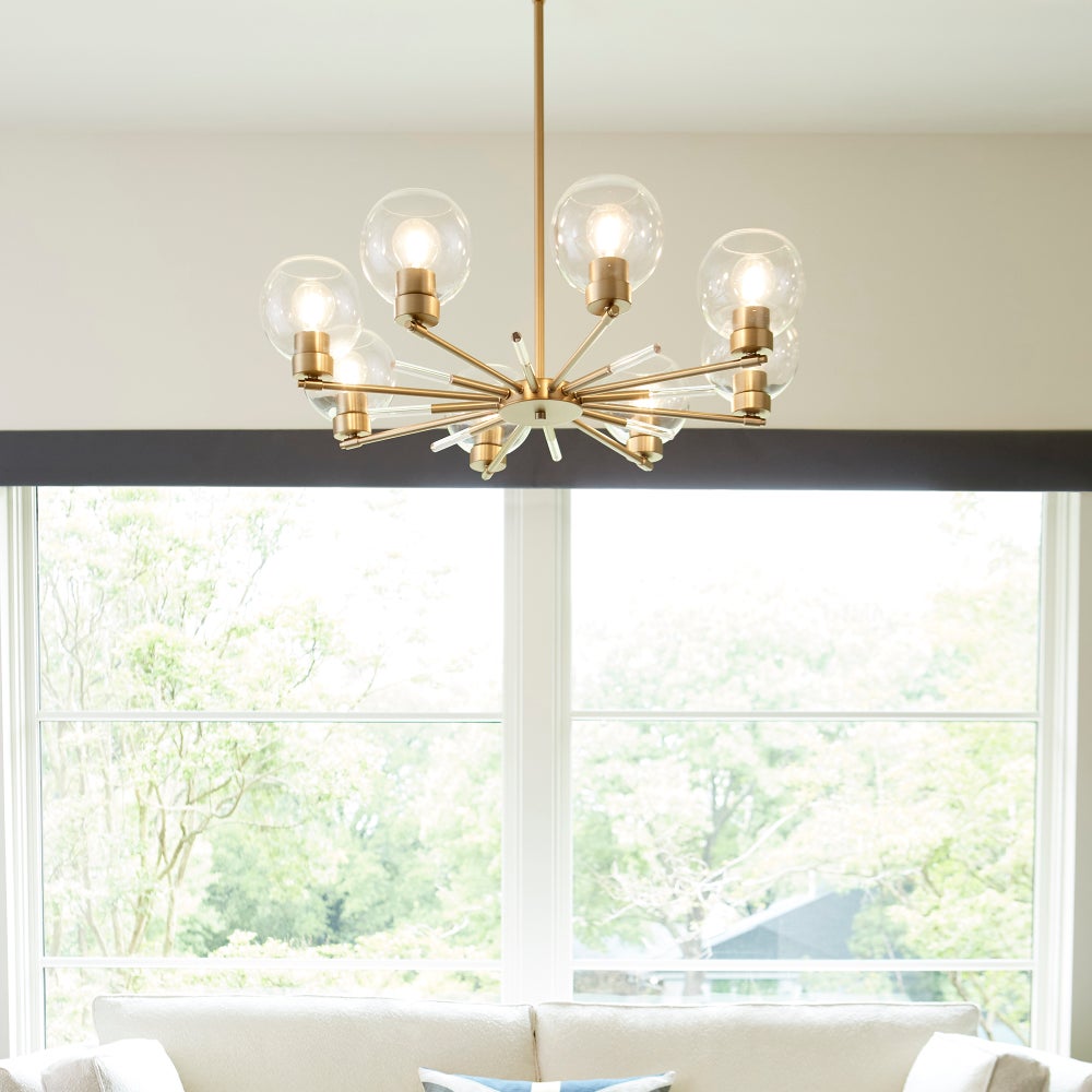 Volan 8-Light Aged Brass Chandelier