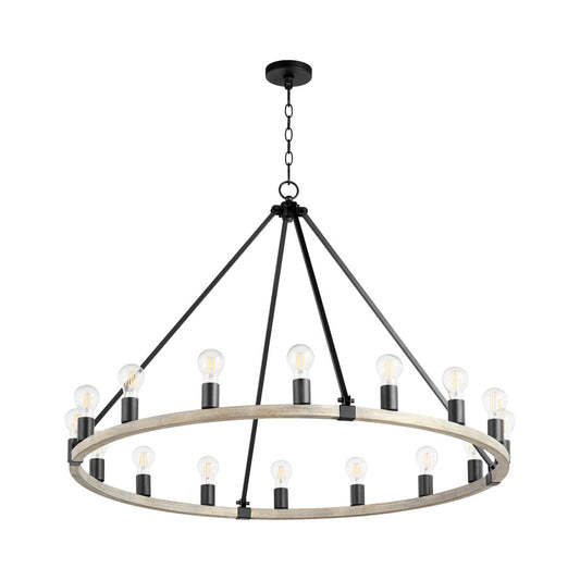 Paxton 16 Light Black Transitional Chandelier