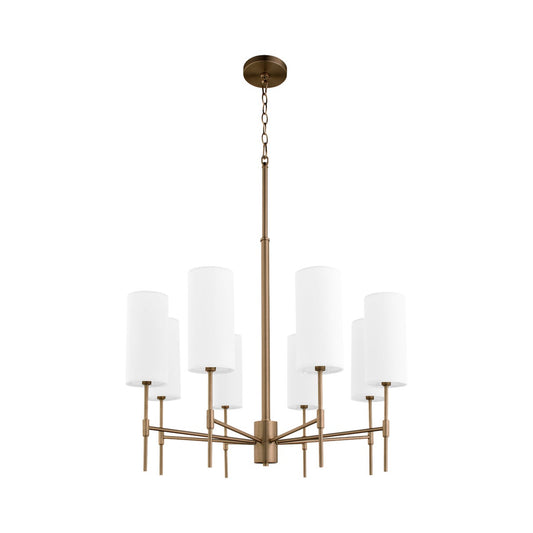 Hamilton 8 Light Chandelier - Dark Brass