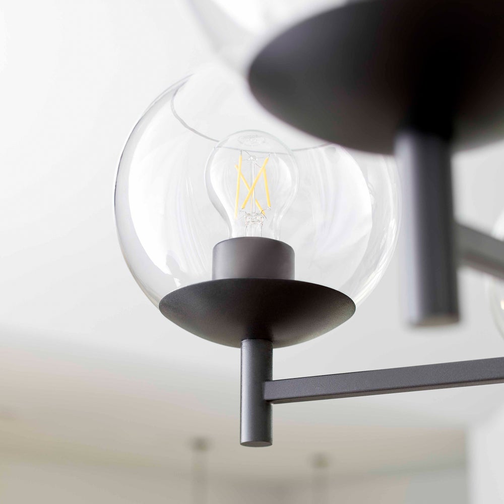 Lyon 5 Light Matte Black Chandelier