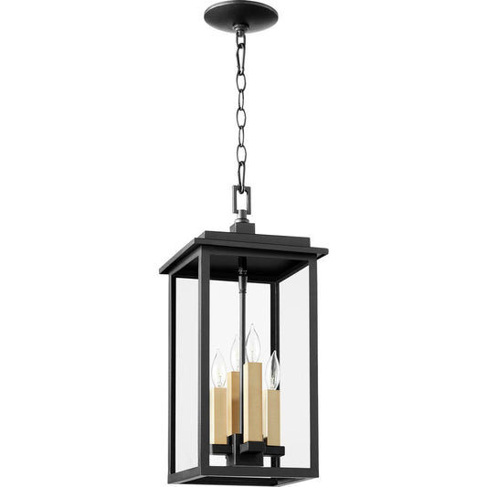 Westerly 21" 4-Light Black Outdoor Pendant