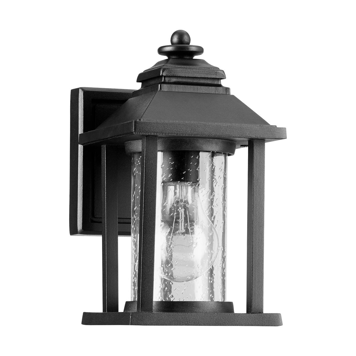 Crusoe 9" 1-Light Black Outdoor Wall Light
