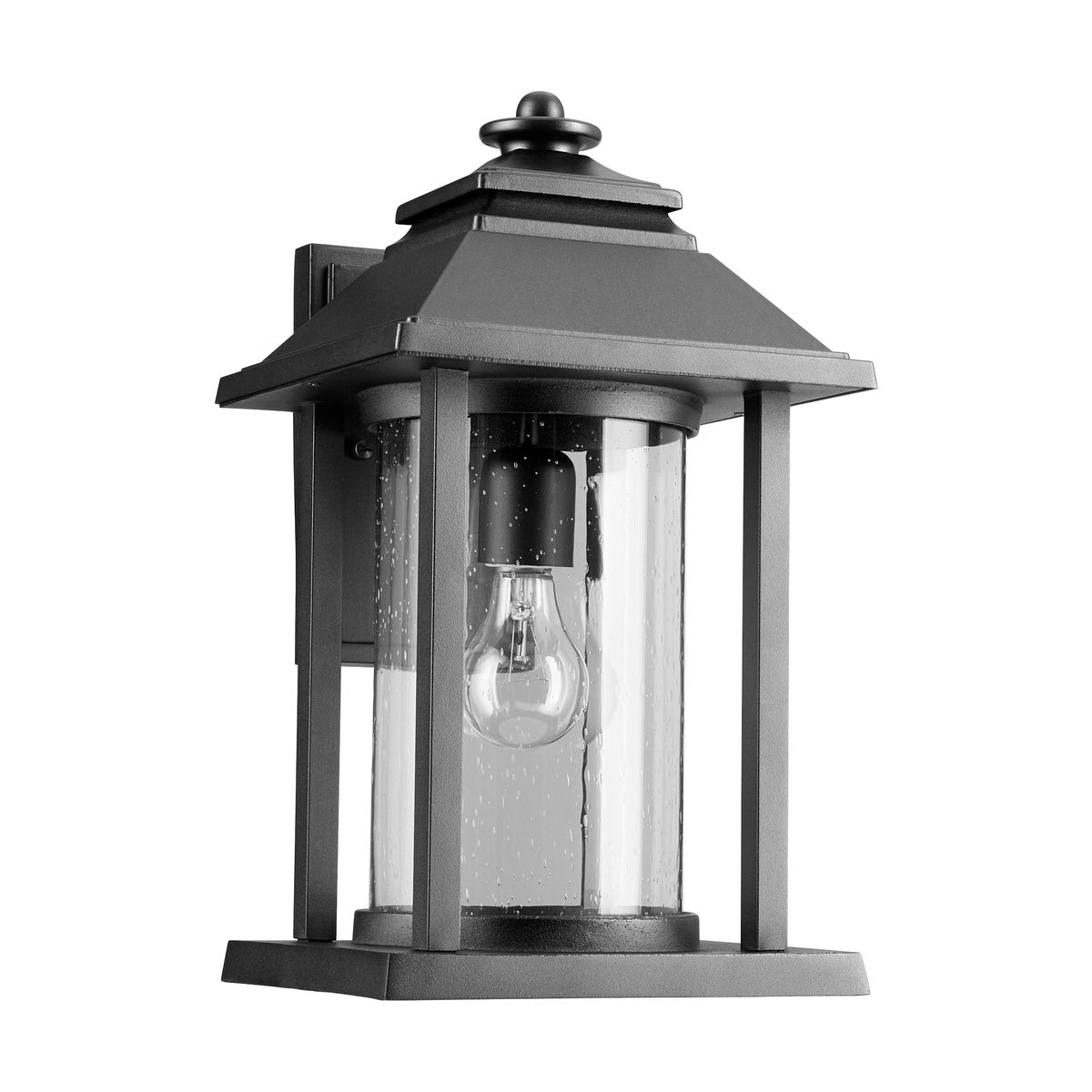 Crusoe 16" 1-Light Black Outdoor Wall Light