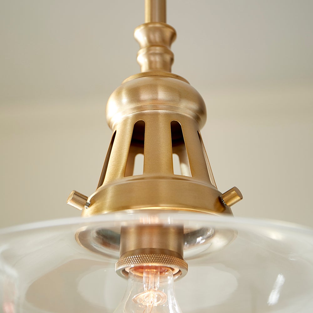 Aged Brass Transitional Fixture