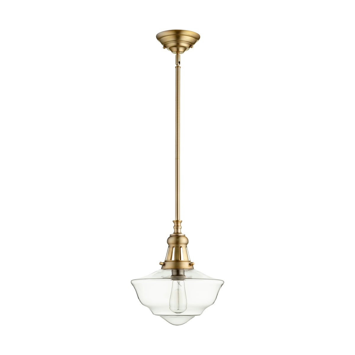 Aged Brass Transitional Fixture