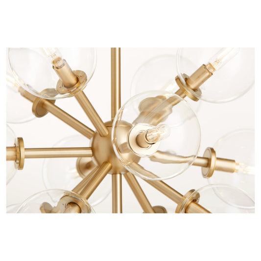 Rovi 13 Light Pendant - Aged Brass