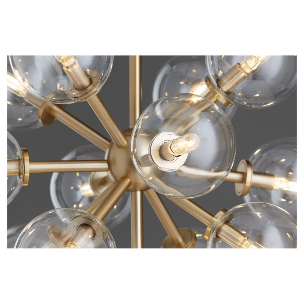 Rovi 13 Light Pendant - Aged Brass