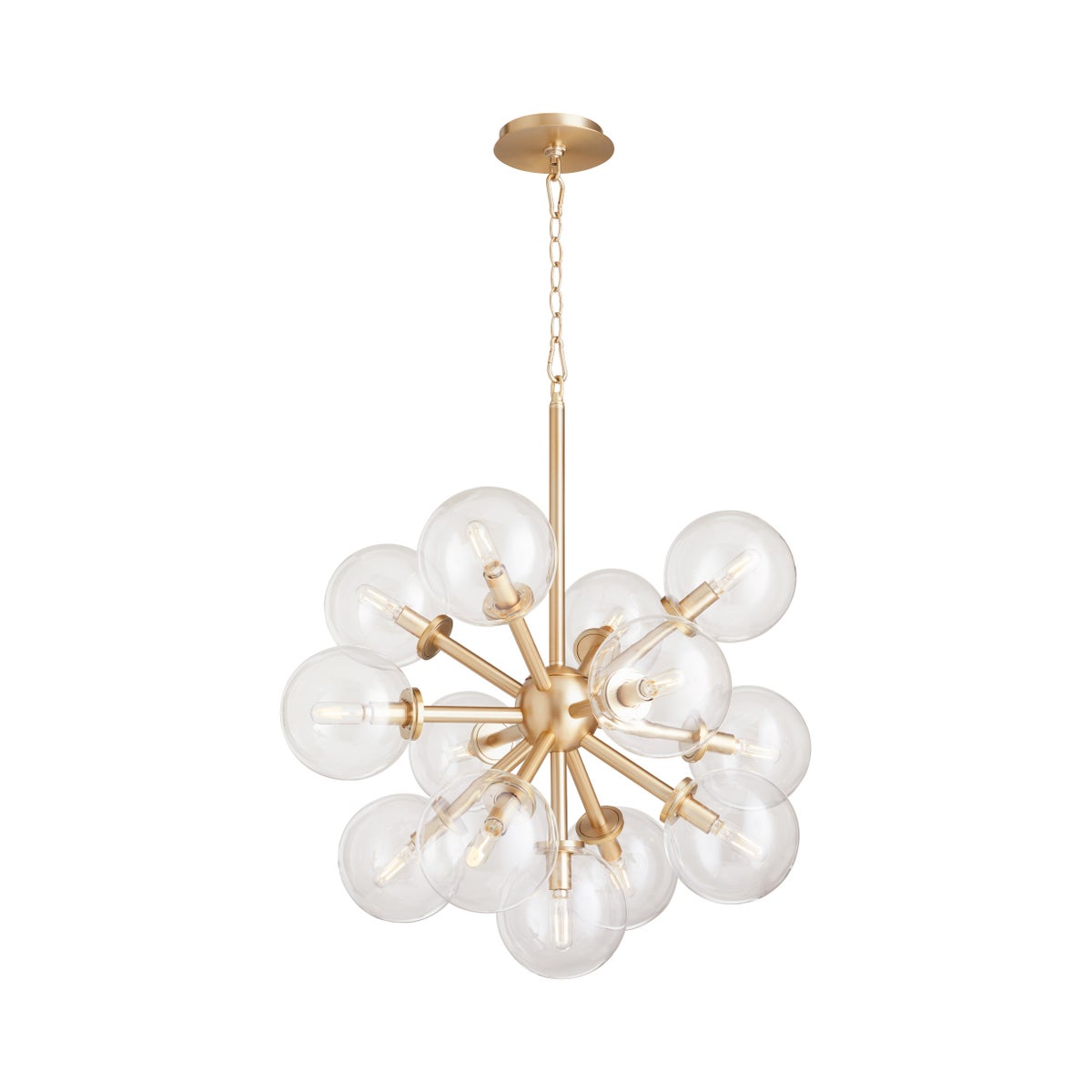 Rovi 13 Light Pendant - Aged Brass