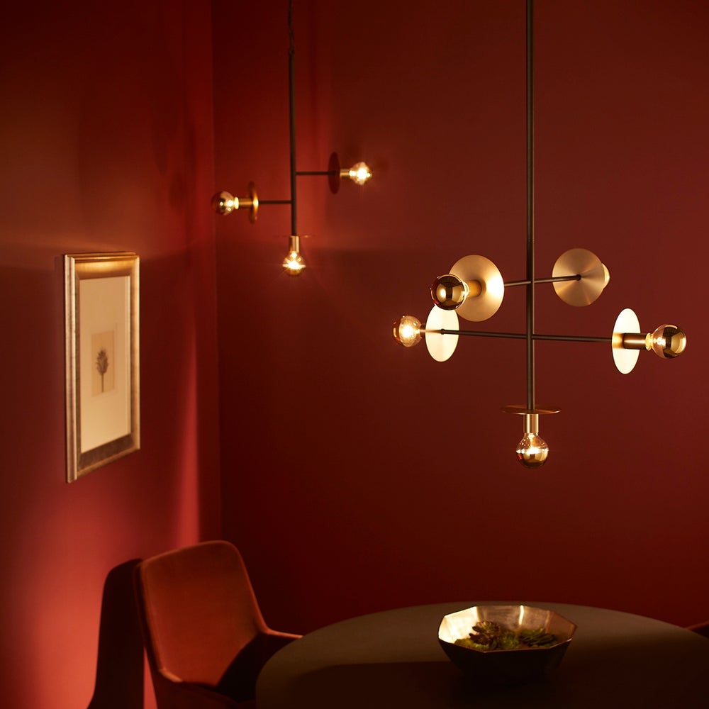 Voyager Black and Aged Brass Soft Contemporary Pendant